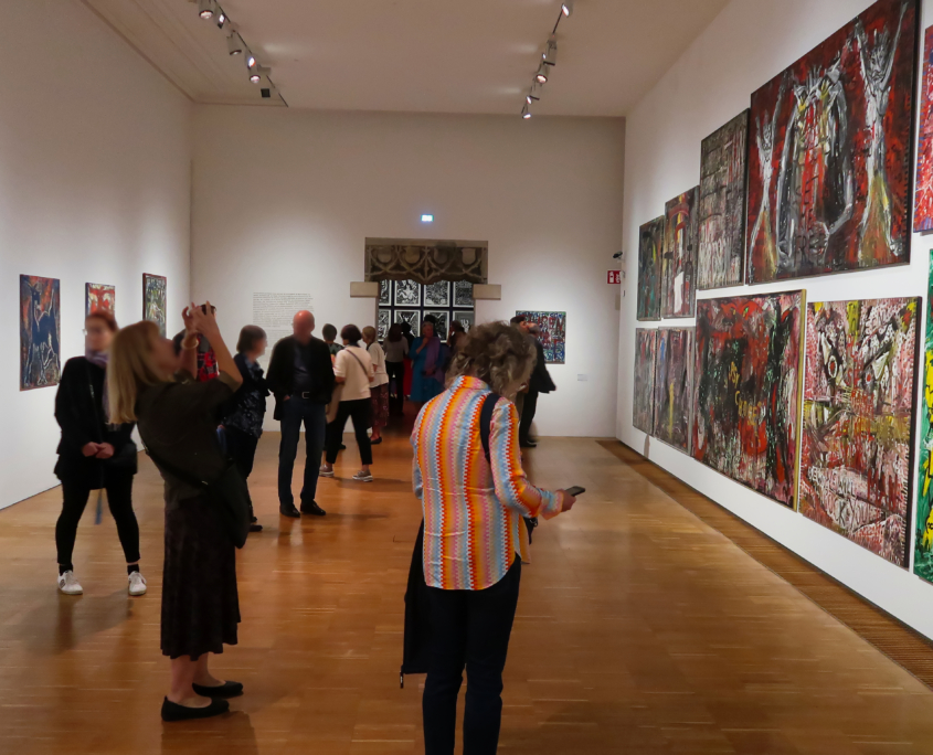 Neue Galerie Graz Ausstellung Janz Franz. Schau weg Teppata!