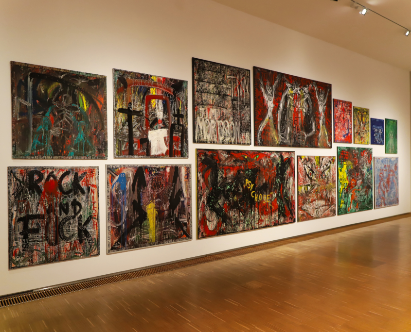 Neue Galerie Graz Ausstellung Janz Franz. Schau weg Teppata!