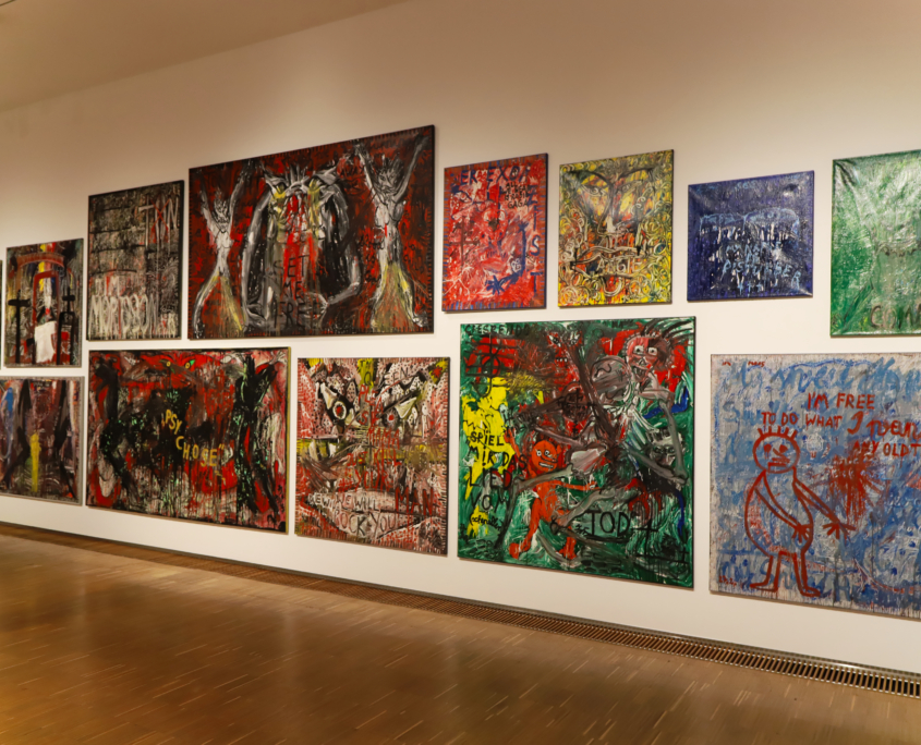 Neue Galerie Graz Ausstellung Janz Franz. Schau weg Teppata!