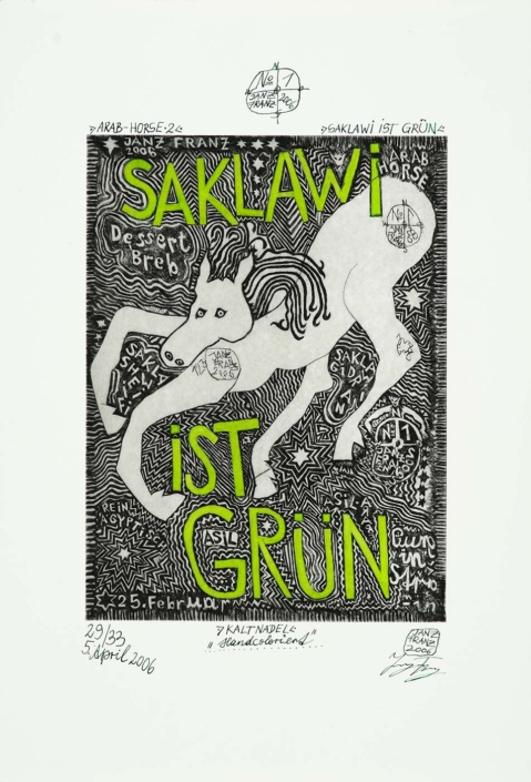 Janz Franz Feder Zeichnung und Radierungen