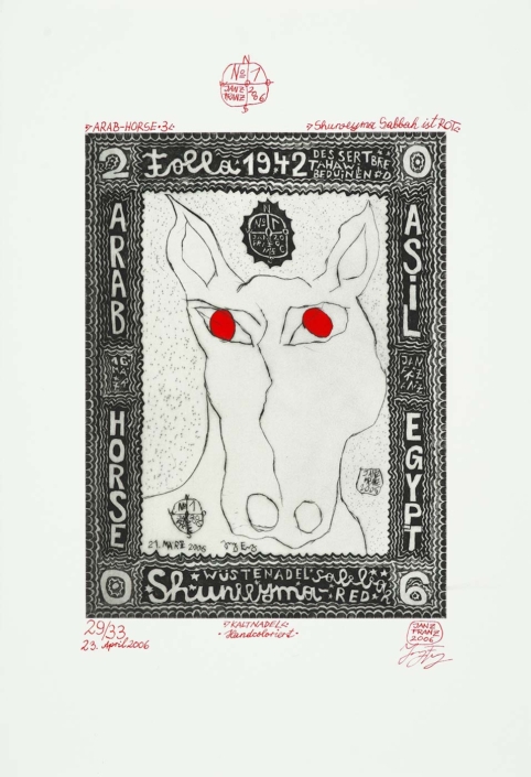 Janz Franz Feder Zeichnung und Radierungen