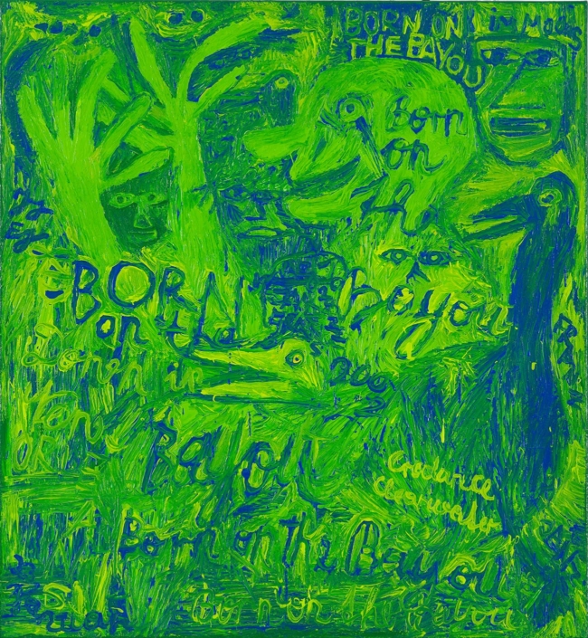 Born on the Bayou 110 x 100 cm | 2002 Janz Franz Rockmusik