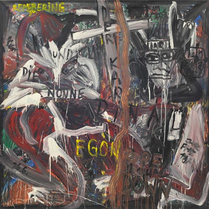 Der Kardinal und die Nonne | 175 x 175 cm Janz Franz Frauenbilder