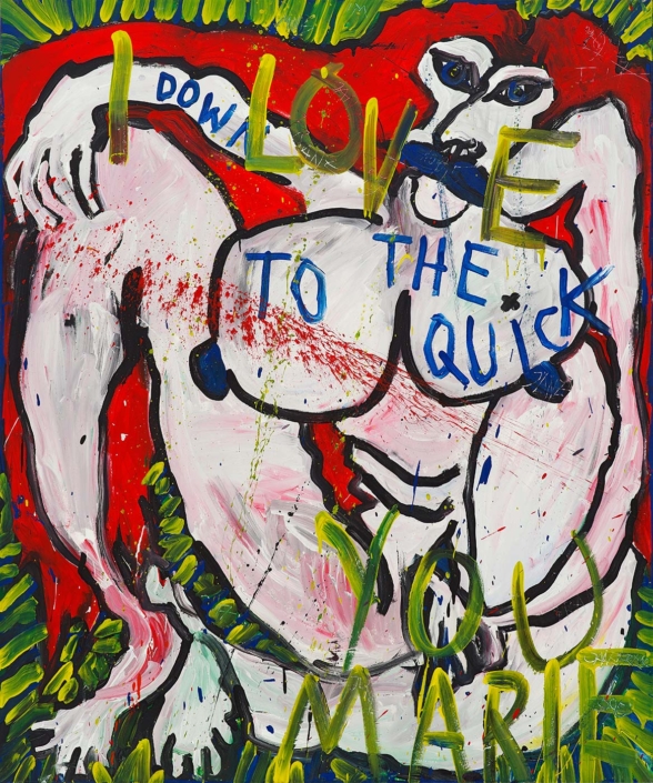 I live you Marie | 150 x 125 cm | 1995 Janz Franz Frauenbilder