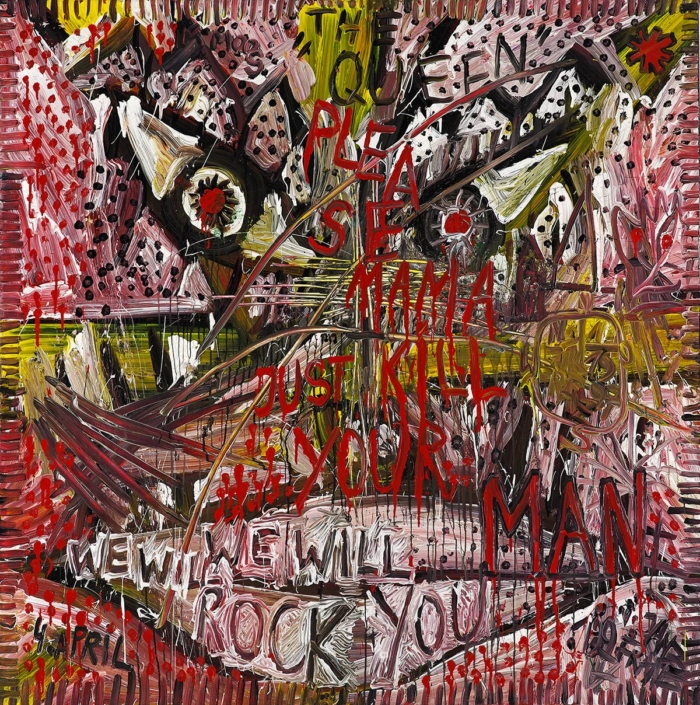 We Will Rock You | 150 x 150 cm | 1997 Janz Franz Rockmusik We-Will-Rock-You