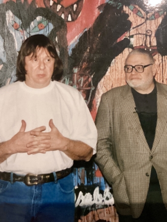 Otto Breicha und Janz Franz in Graz